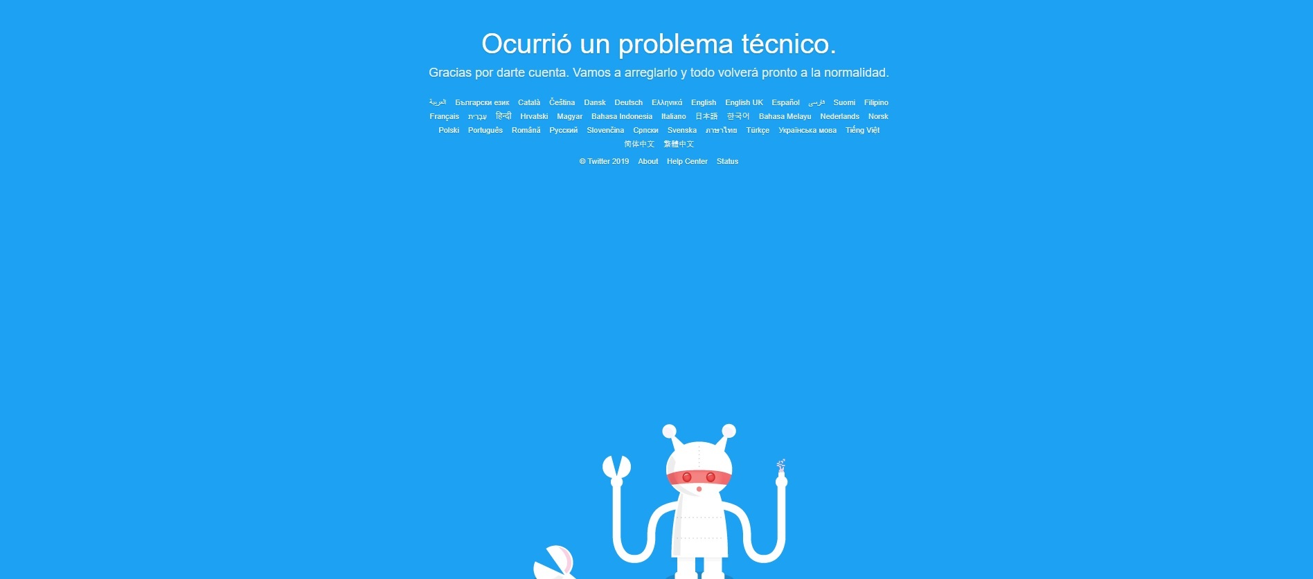 Twitter caído
