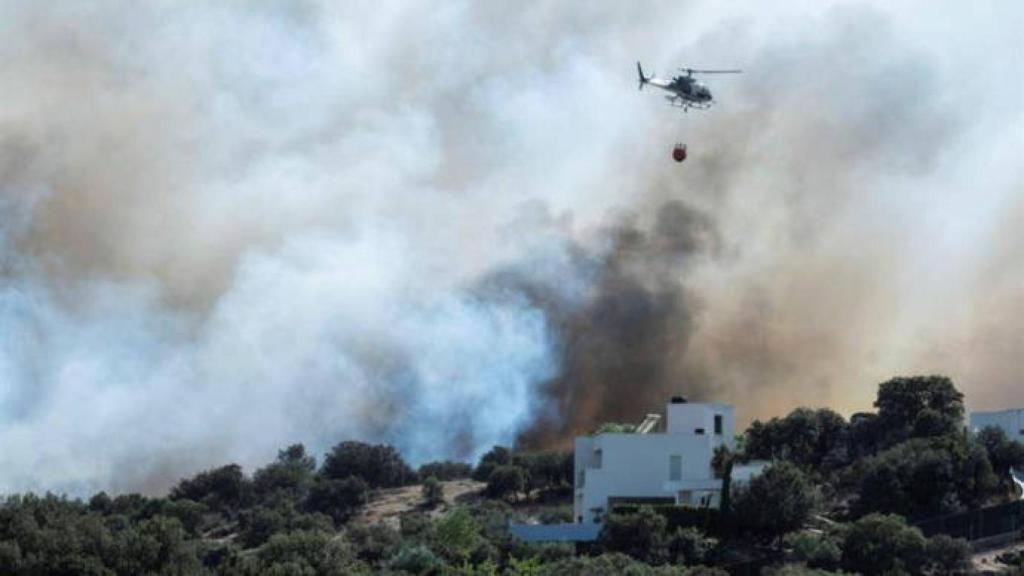 Imagen del incendio forestal de Toledo
