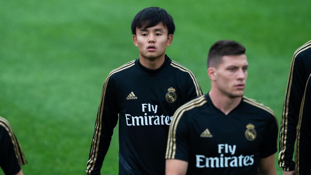 Takefusa Kubo en la pretemporada del Real Madrid en Canadá.