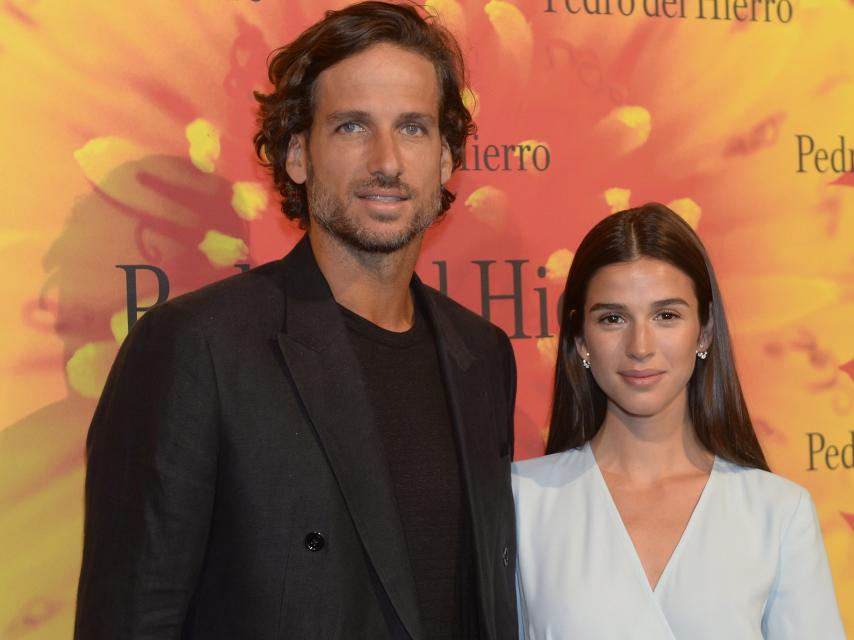 Feliciano López y Sandra Gago en su última aparición pública.