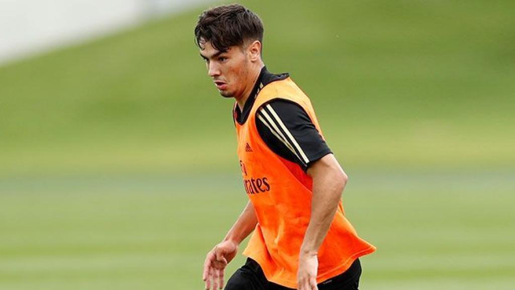 Brahim Díaz, durante la pretemporada del Real Madrid
