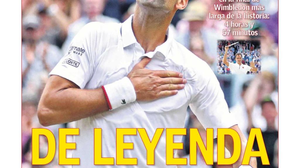 La portada del diario AS (15/07/2019)