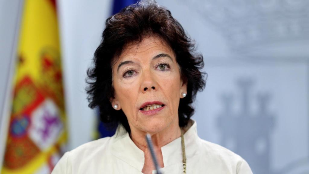 Isabel Celaá, minisstra portavoz del Gobierno.