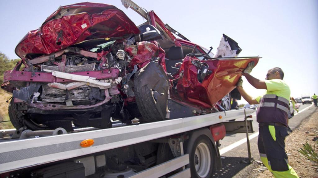 Foto de archivo de un accidente de tráfico