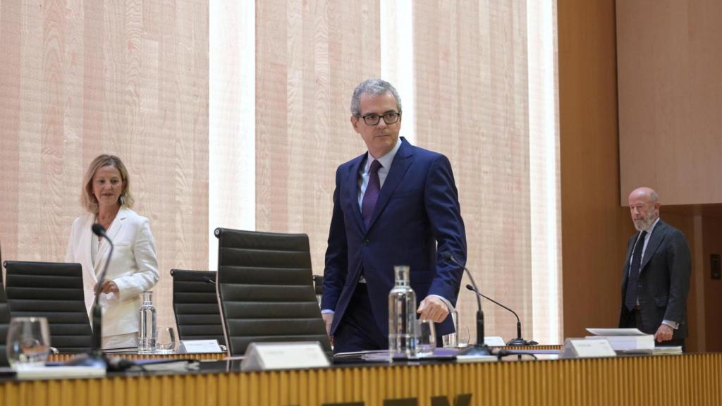 Pablo Isla durante la junta de accionistas