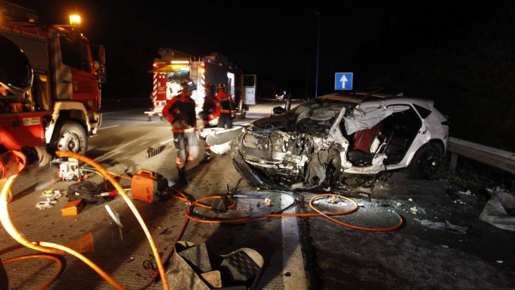 El coche accidentado.
