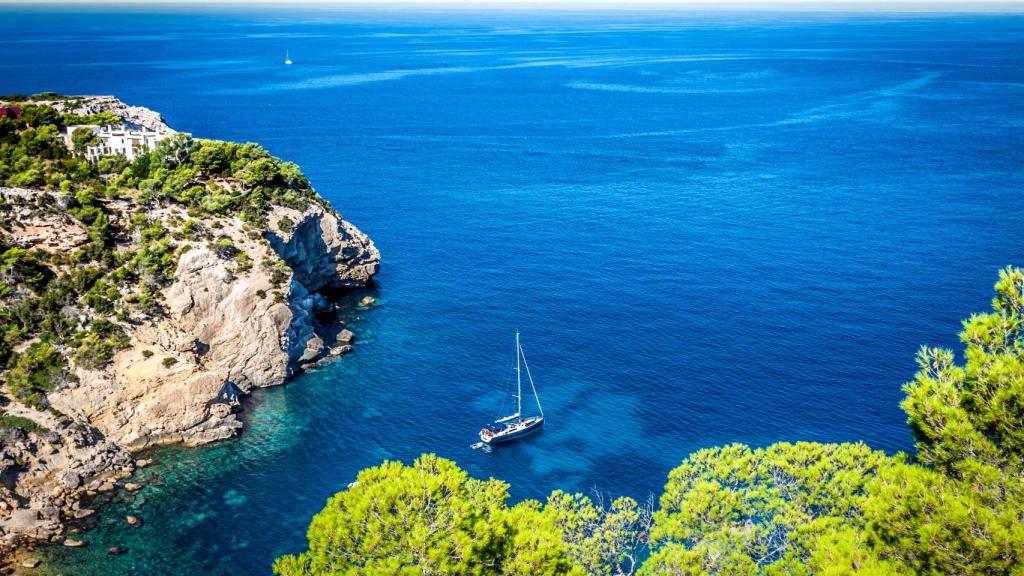 Cala Tarida, en Ibiza.