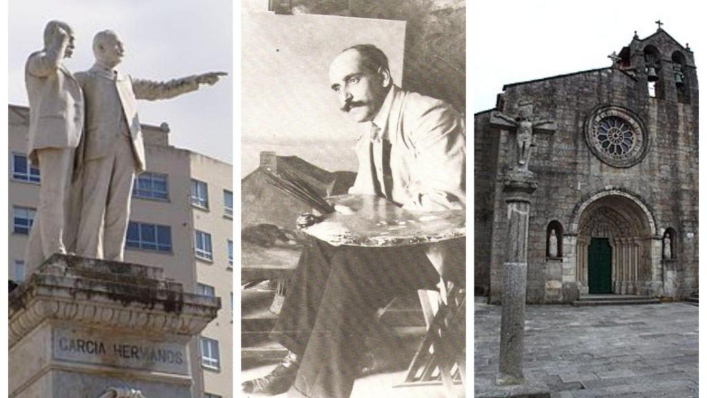 Los hermanos García Naveira, el pintor Lloréns y el patrimonio de Betanzos como protagonistas
