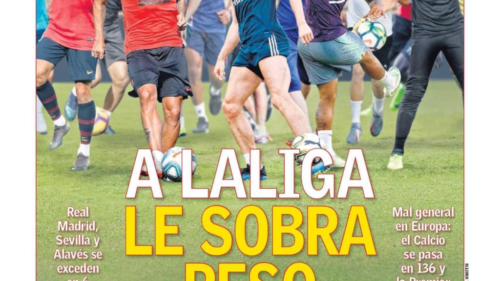 La portada del diario AS (18/07/2019)