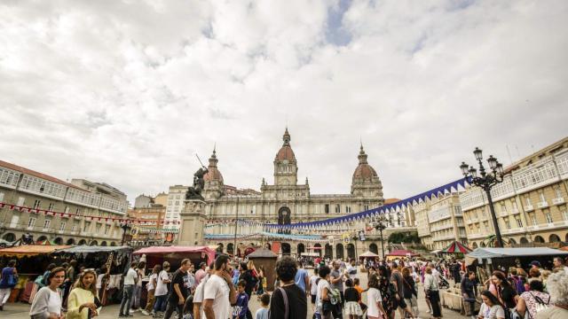 Imagen archivo de la feria medieval de A Coruña