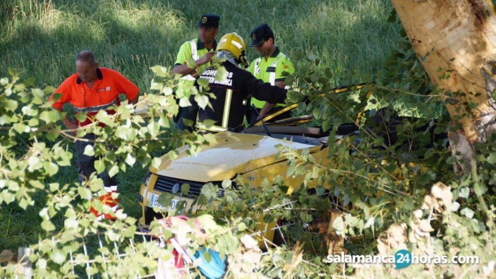 Así ha quedado el vehículo accidentado.