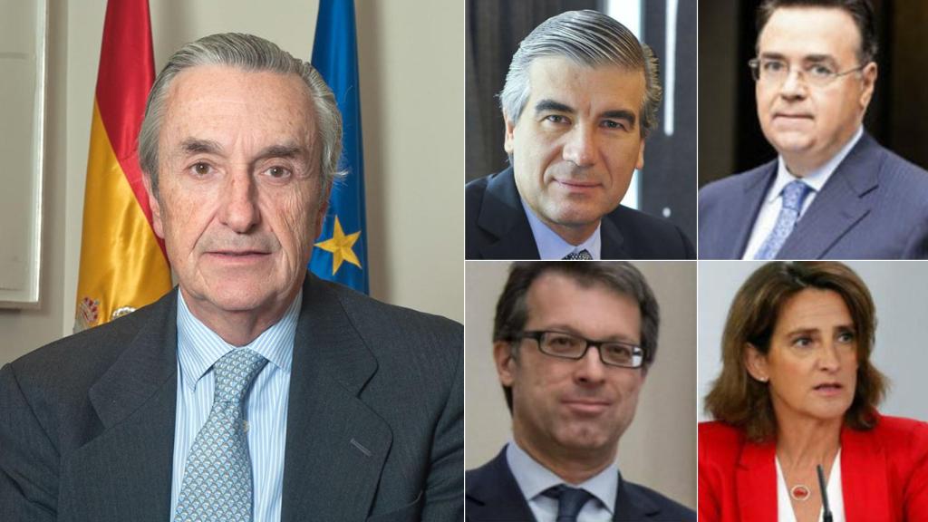 José María Marín Quemada, Francisco Reynés, Antonio Llardén, Mariano Bacigalupo y Teresa Ribera.