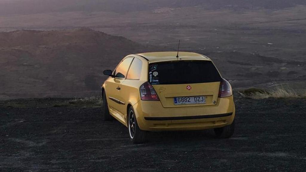 Imagen del coche siniestrado.