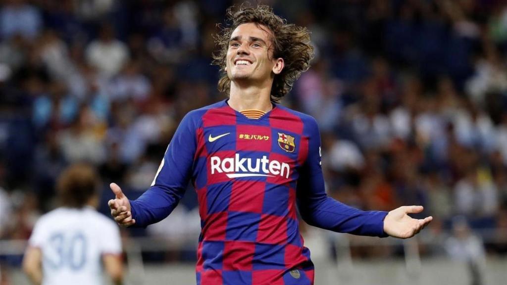 Antoine Griezmann durante su partido de debut con el Barça frente al Chelsea.