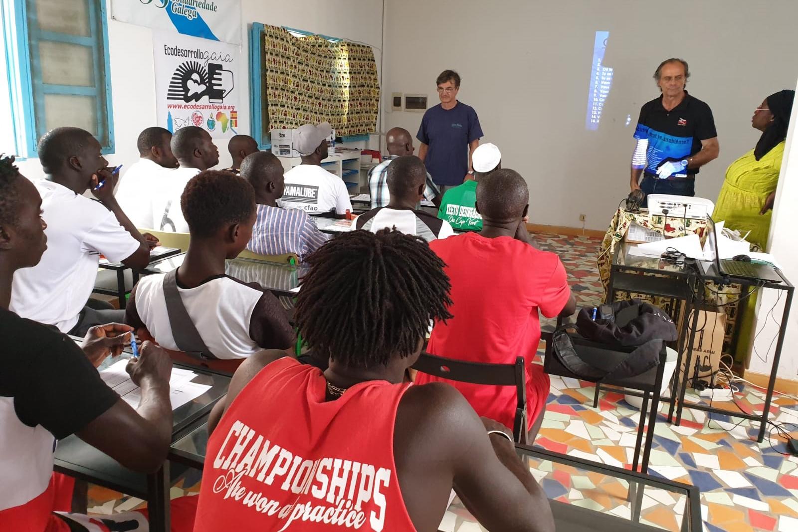 Durante la formación en Senegal, (Ecodesarrollo Gaia)