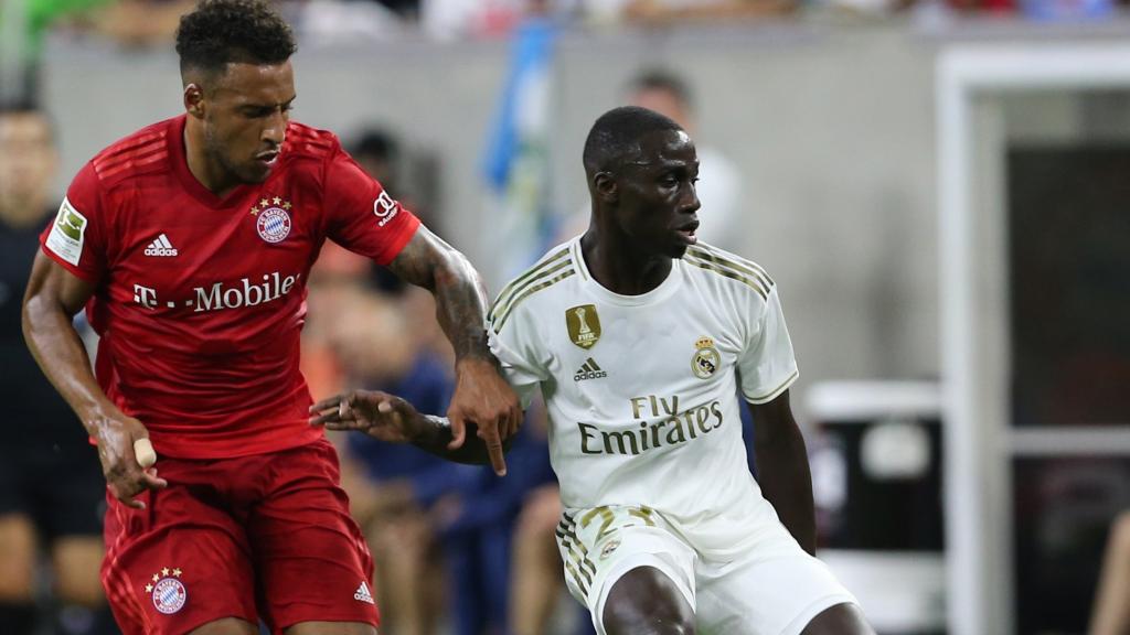 Ferland Mendy, en un partido del Real Madrid ante el Bayern Múnich
