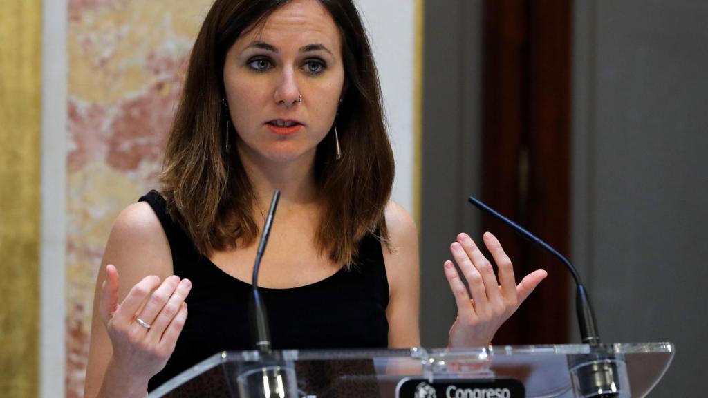 Ione Belarra durante una comparecencia en el Congreso.