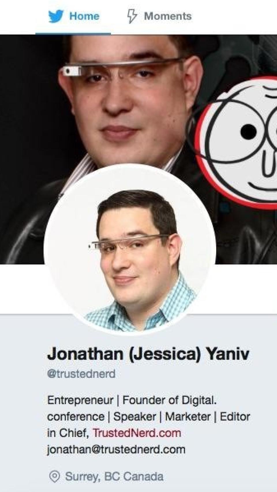 La cuenta de Twitter de Jessica.