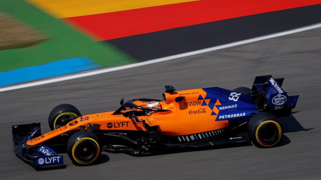 Carlos Sainz en los entrenamientos del Gran Premio de Alemania