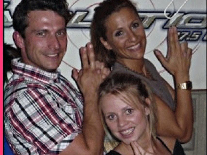 Arturo Requejo, Tatiana y Nagore en una imagen de archivo.