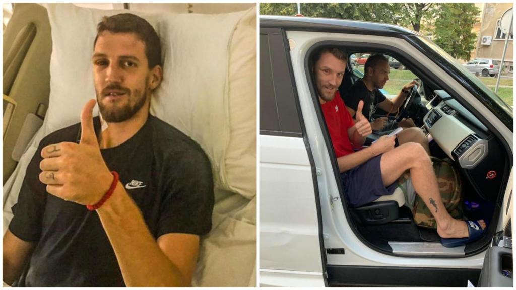 Kuzmic abandona el hospital