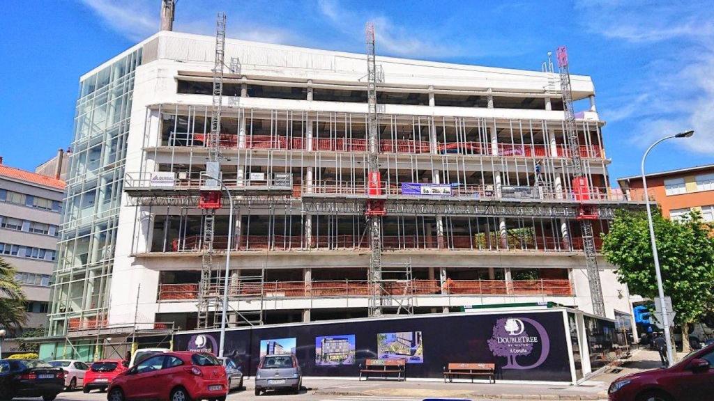 Avanzan las obras del hotel Hilton de A Coruña