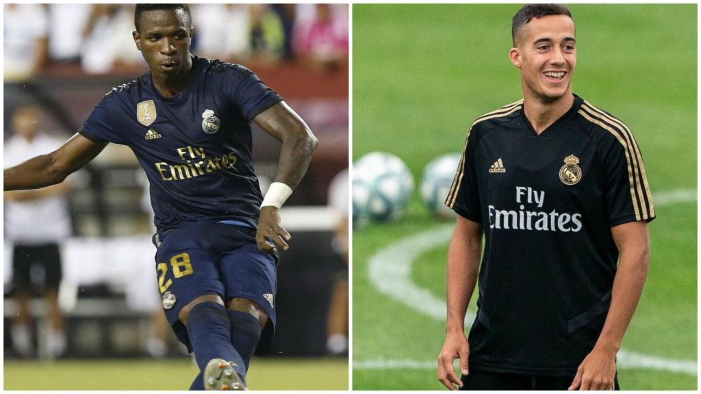 Vinicius y Lucas Vázquez.