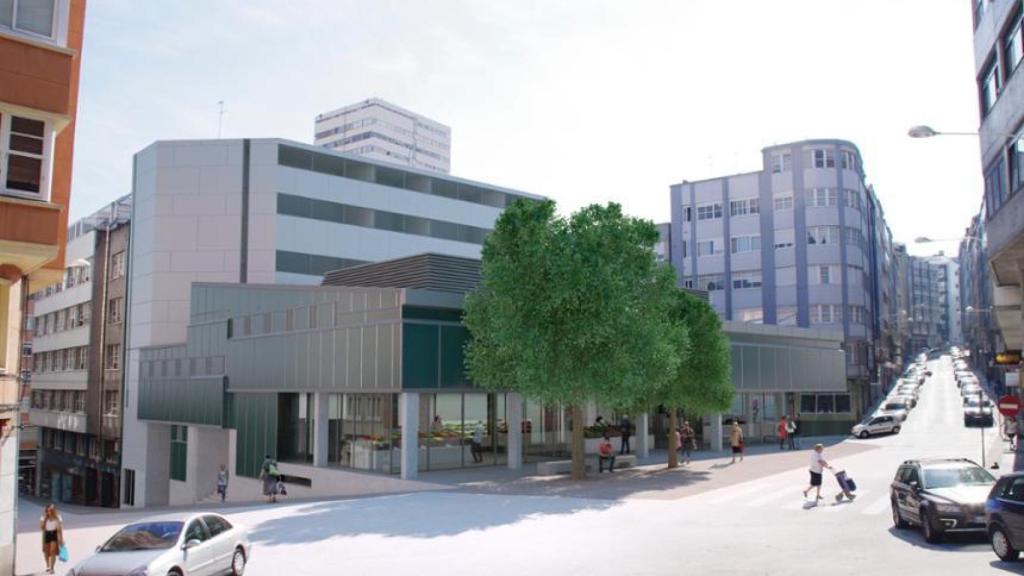 Proyecto del anterior gobierno para el mercado de Santa Lucía.