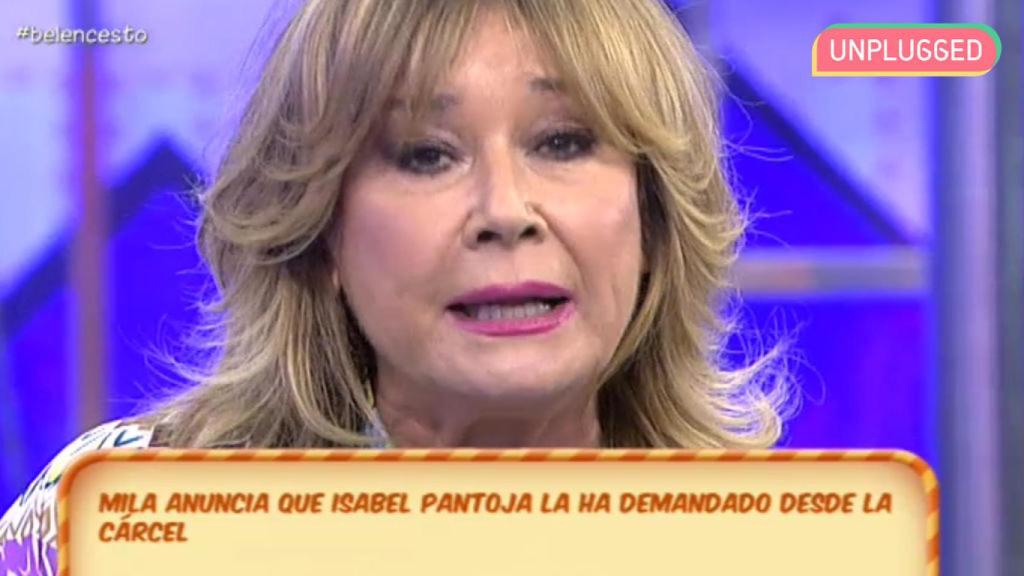 Mila anuncia en 'Sálvame' que Isabel Pantoja ha vuelto a demandarla.