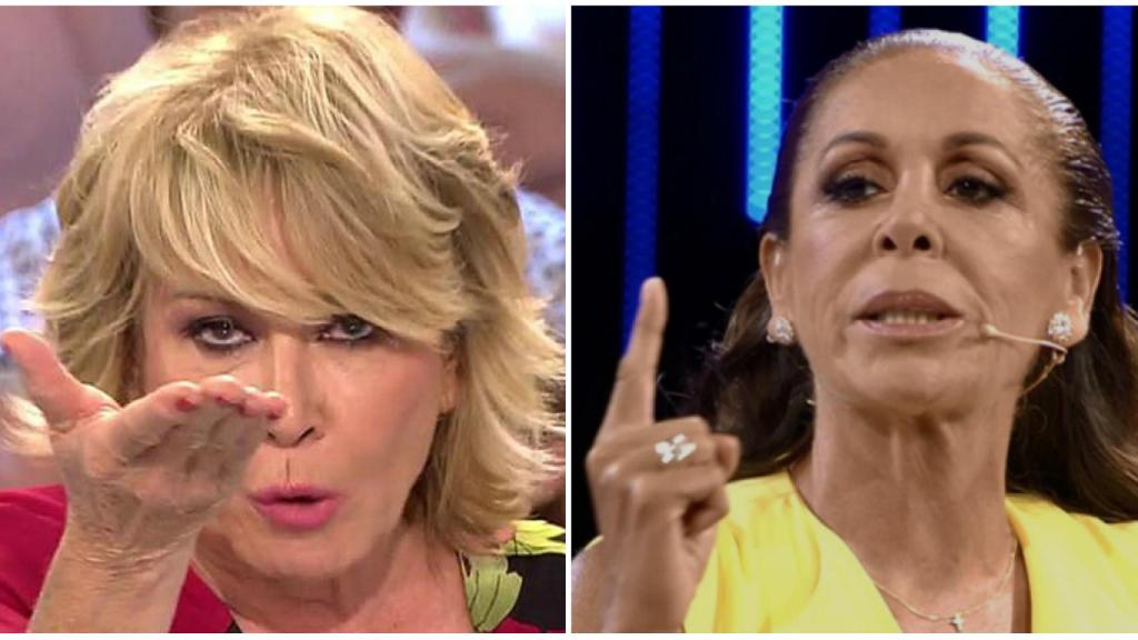 Mila Ximénez e Isabel Pantoja en un montaje de JALEOS.