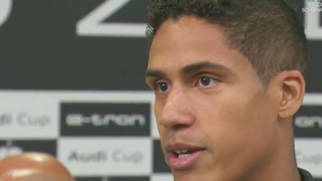 Raphäel Varane, en zona mixta