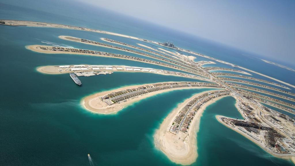 Palm Jumeirah, una de las mayores islas artificiales.