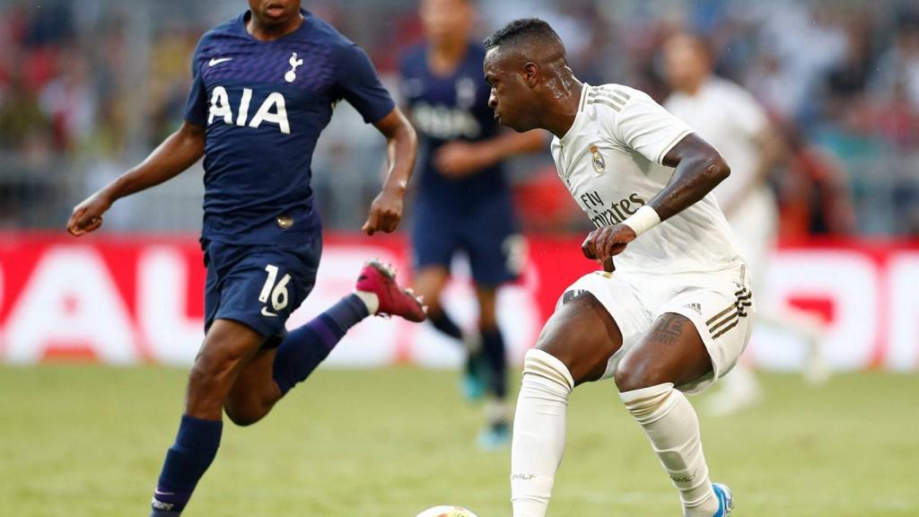 Vinicius Júnior, en un partido del Real Madrid ante el Tottenham
