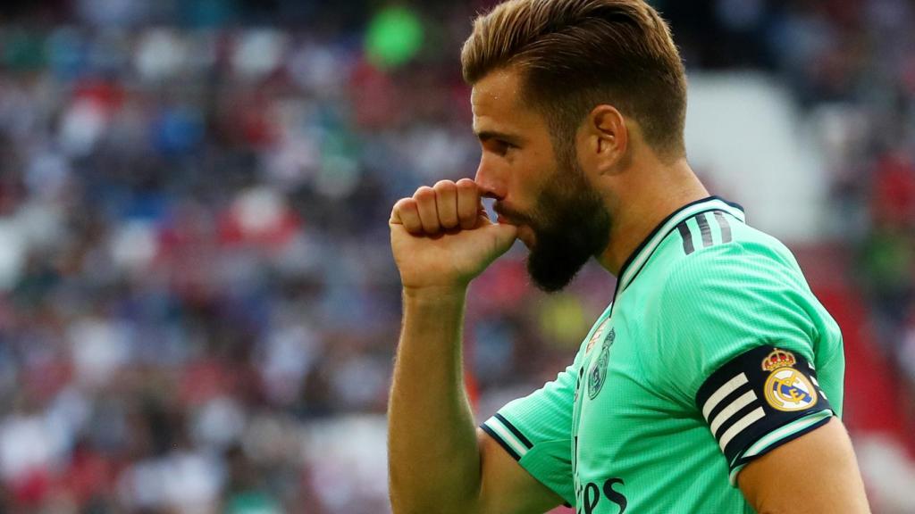 Nacho celebra su gol al Fenerbahce