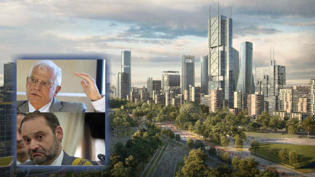 Josep Borrell y José Luis Ábalos, primer y último ministros de Fomento implicados en la Operación Cahamartín.