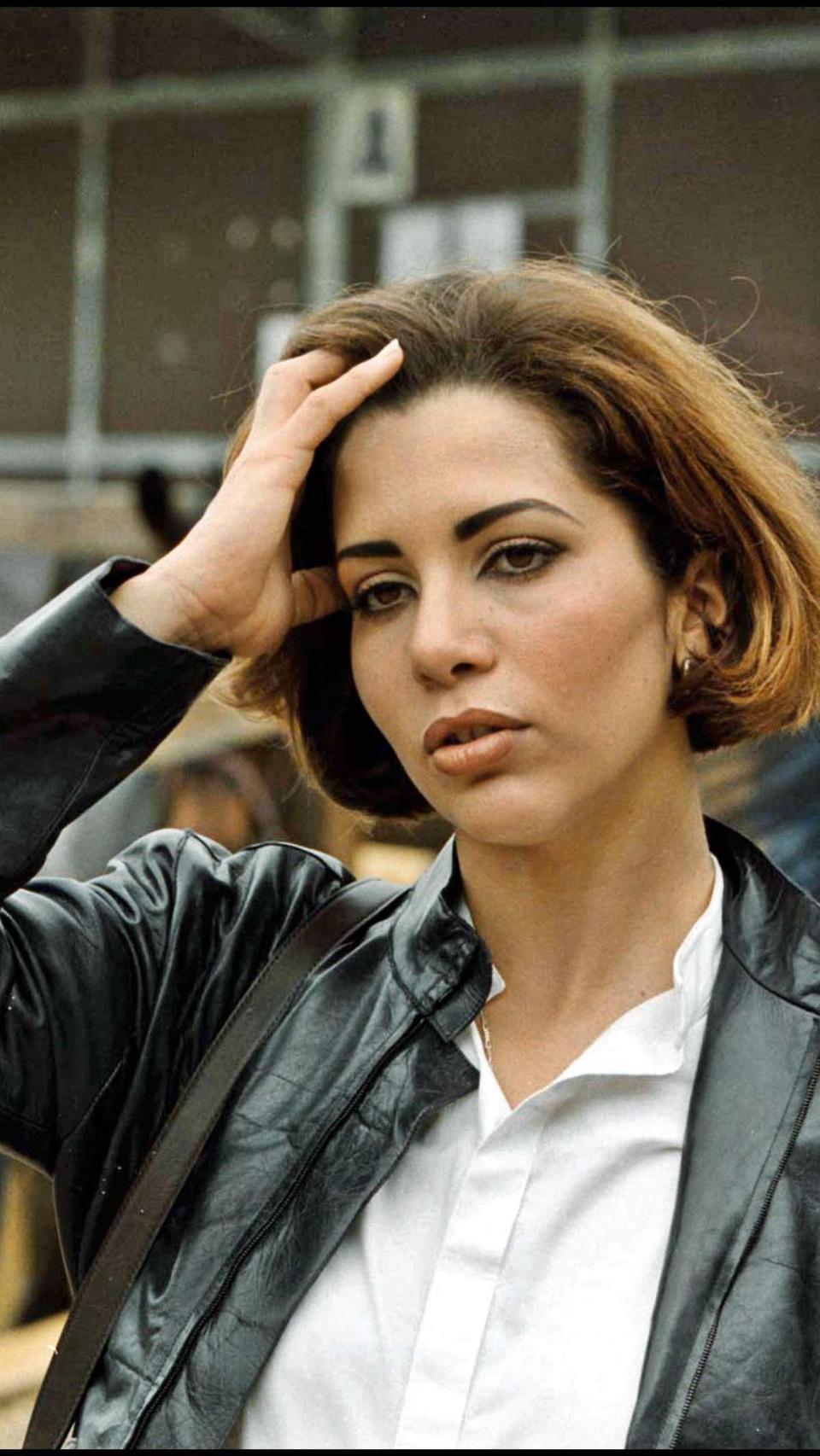 Haya de Jordania de joven durante una visita a España.