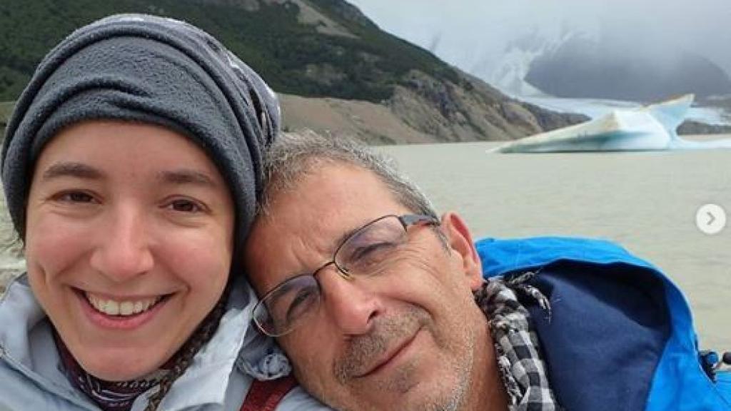 Ales y Javi, durante su viaje por Sudámerica.