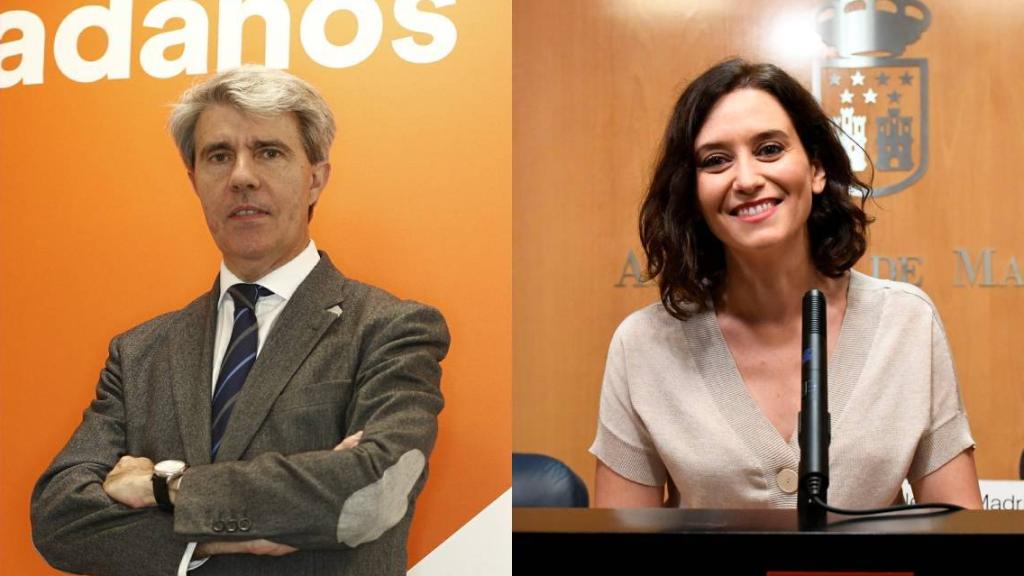 Ignacio Aguado, Ángel Garrido e Isabel Díaz Ayuso.