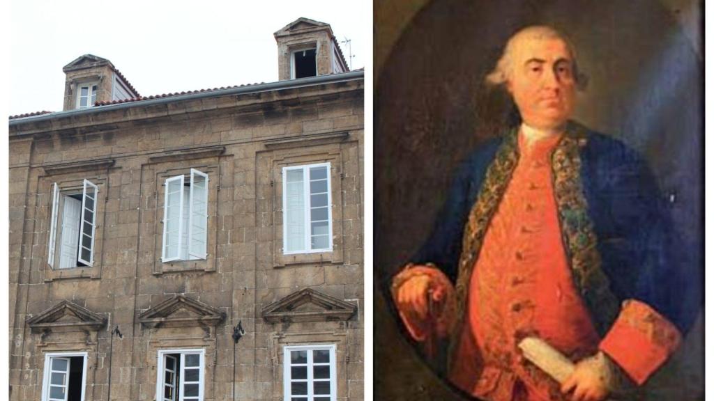 El gran edificio lo proyectó el gobernador de Galicia, Paredes Cermeño