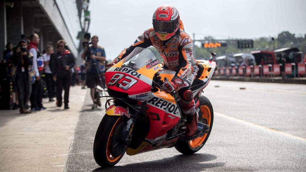 Marc Márquez en Brno.