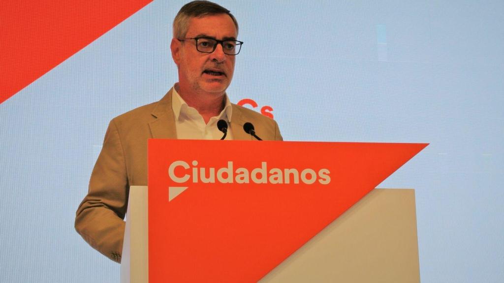 José Manuel Villegas comparece ante la prensa tras la Ejecutiva de Ciudadanos.