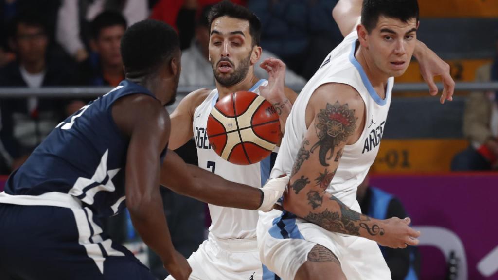 Facundo Campazzo y Gabriel Deck contra Estados Unidos.