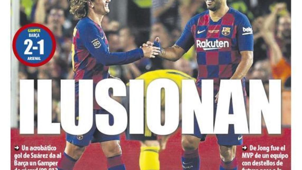 La portada del diario Mundo Deportivo (05/08/2019)