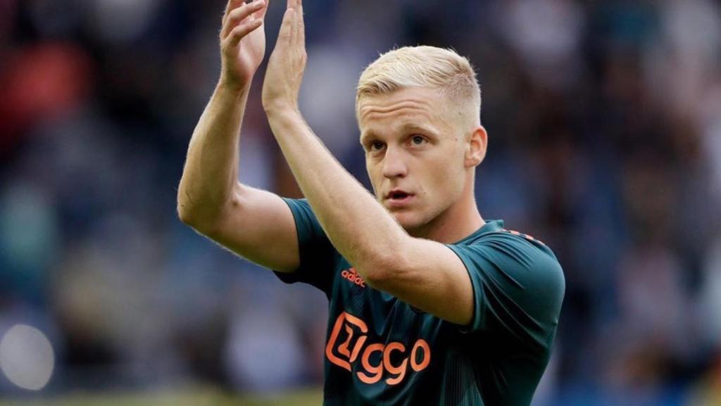 Van de Beek, en un partido con el Ajax. Foto: Instagram (@donnyvdbeek)