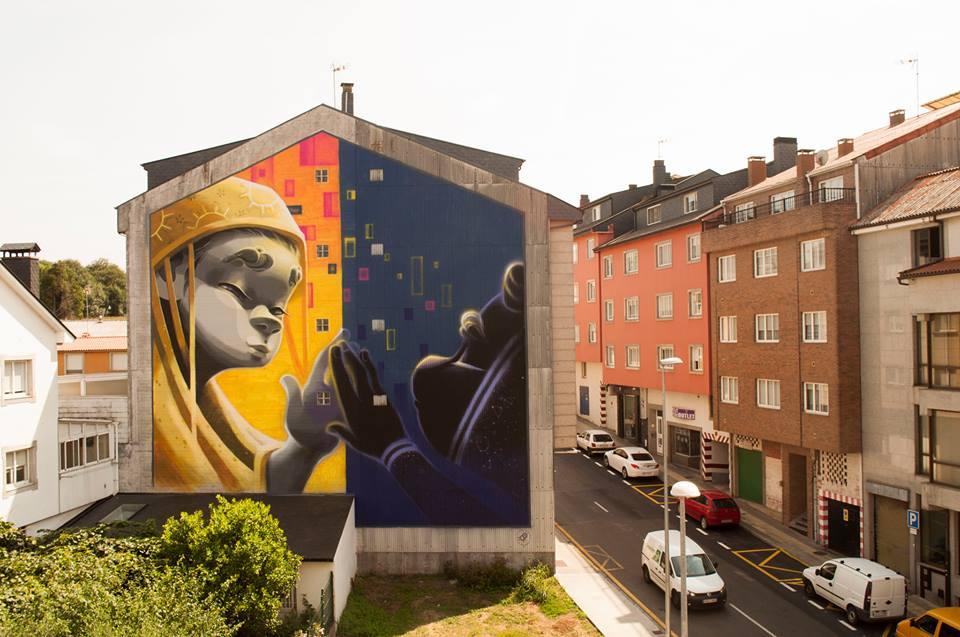 Déixao pasar, mural de AnimalitoLand en Ordes 2018 (@DesOrdescreativas)