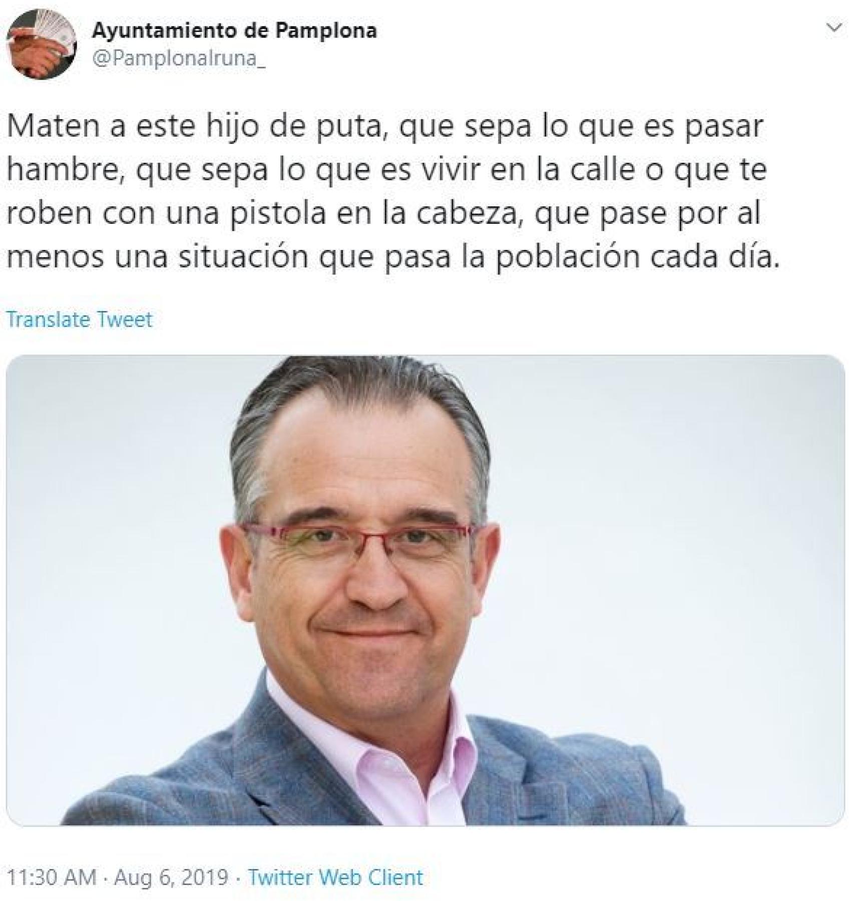 Mensaje amenazando de muerte a Enrique Maya.