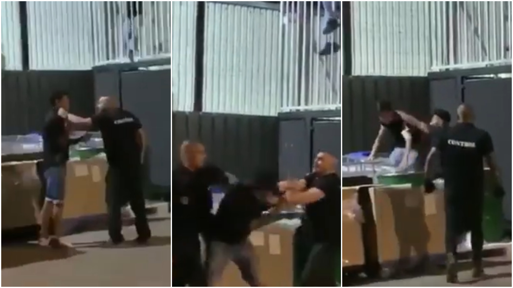 En las imágenes se puede observar los golpes que le propinaron a los dos chicos.