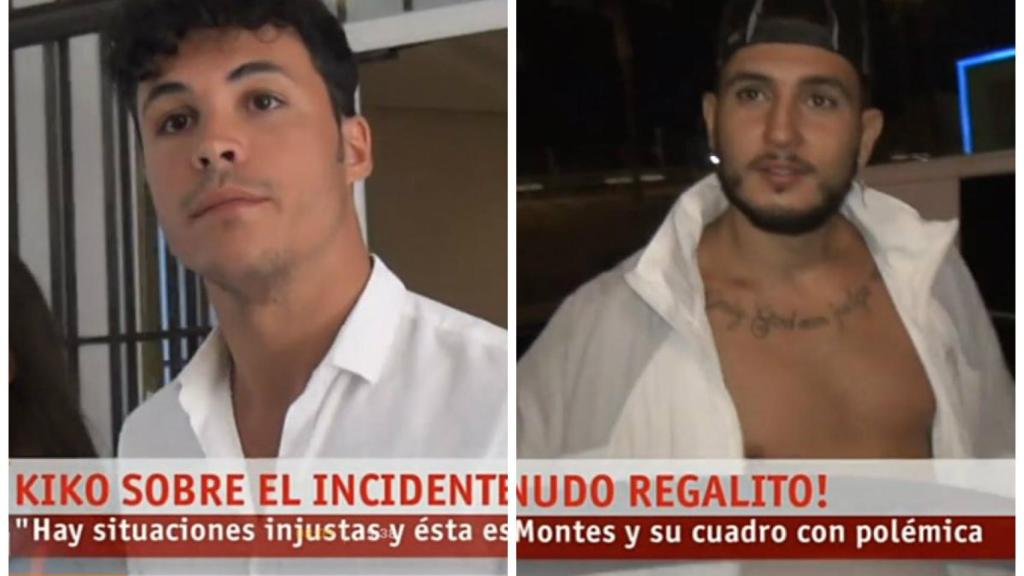 Kiko Jiménez y Omar Montes en montaje JALEOS en dos momentos de 'Corazón'.