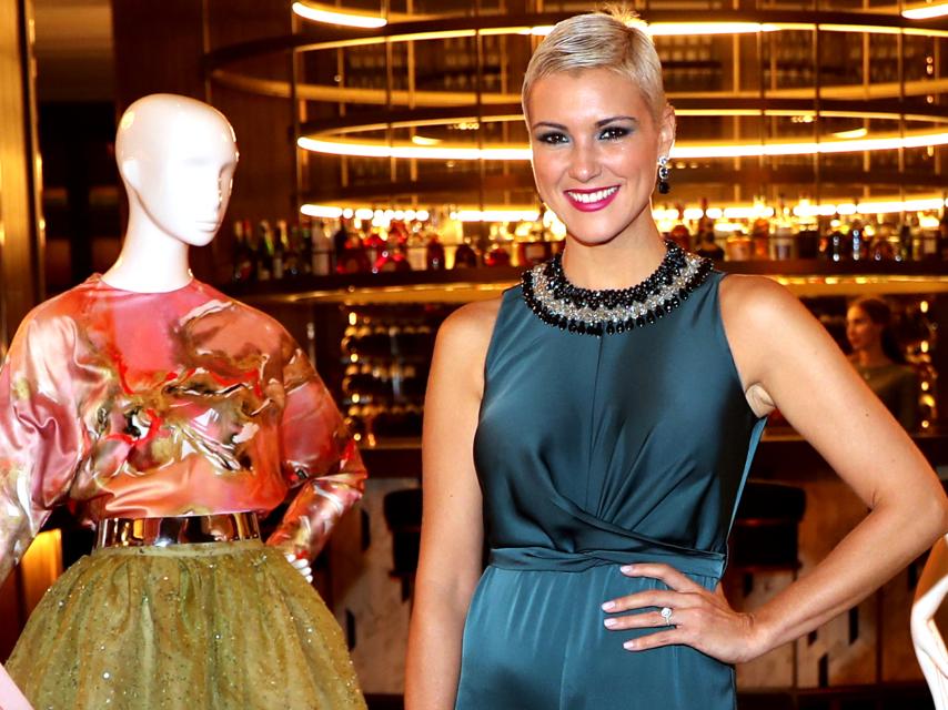 María Jesús en la pasarela Cibeles en julio de 2018.