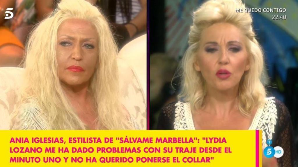 Lydia y Anita, enfrentadas tras la caracterización.